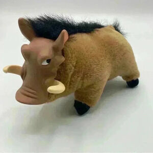 Vintage Disney The Lion King PUMBA 5" Plush w/ Vinyl Face Mattel 1994